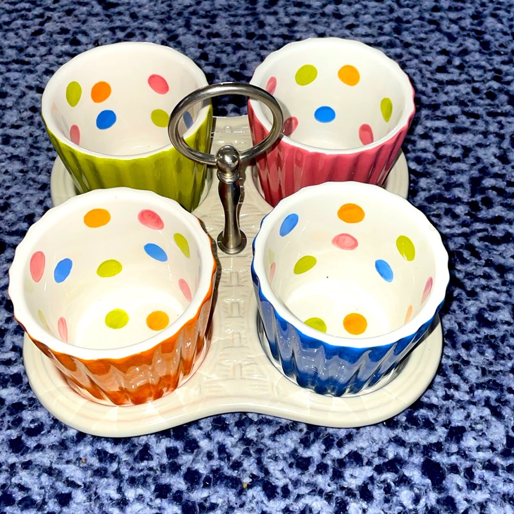 Home and Garden Party Stoneware Collection 5 piece caddy